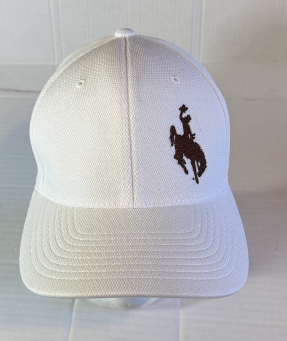 Sport Tek S/M Wyoming Cowboys University Mens Stretch Fit Hat Cap